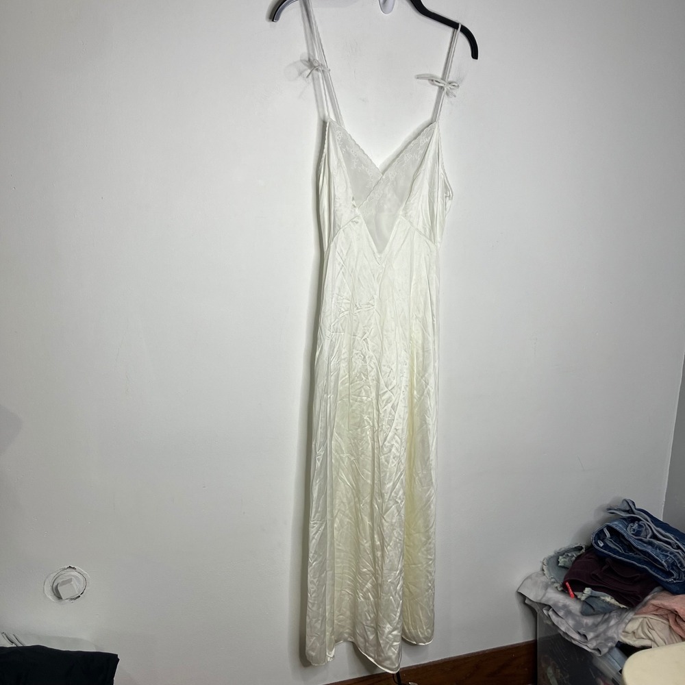 American Vintage Cream Satin Slip Dress
